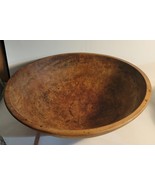 Antique Primitive Wood Dough Bowl Out of Round - $178.36 CAD