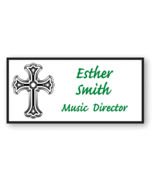 CHURCH NAME BADGE #3 PERSONALIZED CUSTOM FOR YOUR ORGANIZATION MAGNETIC ... - $14.99