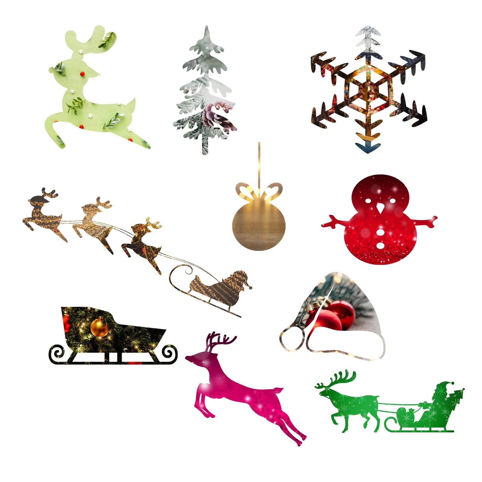 Christmas Canva Frame Templates - Canva templates - Xmas Canva frames Item image 2