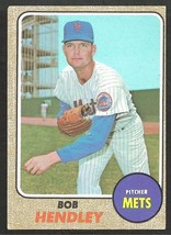 New York Mets Bob Hendley 1968 Topps Baseball Card #345   - £1.00 GBP
