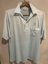 Vintage Golf Polo Shirt- PALMLAND -Light Blue Single Stitch Seagull Mens... - $8.79