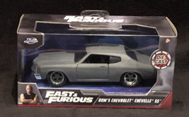 JADA Diecast Fast And Furious 1970 Dom&#39;s Chevy Chevelle SS, 1:32 Scale NEW - £12.68 GBP