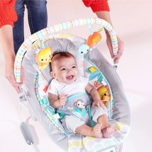 Whimsical Wild Comfy Baby Bouncer Seat with Soothing Vibration Children&#39;... - $69.50