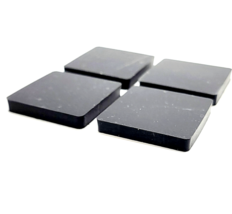 1 1/4&quot; Square Stick on Rubber Feet Bumpers  3/16&quot; Thick 3M Adhesive Backed Pads - £8.19 GBP+