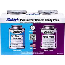 Christy&#39;s Handy Pack: Clear Regular Body PVC Cement and Purple Primer, 1... - $33.78 CAD