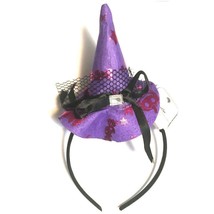 Halloween Christmas Witch Cap Hat Star Party Props Hair Clips Headband - Purple - £6.31 GBP