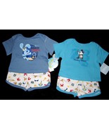 BOYS 6-9 MONTHS Disney Mickey Mouse Aloha &amp; Blues Clues Beach Party DIAP... - £12.53 GBP