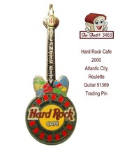 Hard Rock Cafe 2000 Atlantic City Roulette Guitar 51369 Trading Pin - $16.95