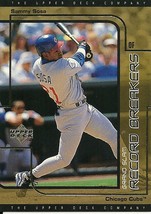 1999 UD Choice Record Breakers Sammy Sosa G2 Cubs - £0.74 GBP