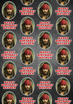 PIRATES OF THE CARIBBEAN Personalised Birthday Gift Wrap -Disney Wrappin... - £4.25 GBP
