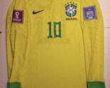 Neymar Jr Brazil 2022 World Cup Qatar Match Slim Home Long Sleeve Soccer... - $100.00