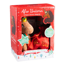 Afro Unicorn Holiday Plush Set Christmas Family Tradition - NIB - £7.07 GBP