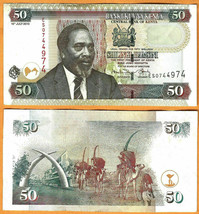 KENYA 2006-2010 Very Fine 50 Shillings Banknote Paper Money Bill P- 47 - £1.06 GBP