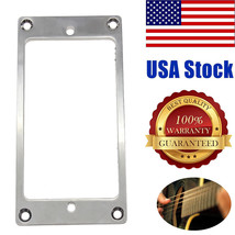 Pickup Mounting Ring 2 Flat Metal Humbucker Pickup Frame Cover Plate For... - £14.41 GBP