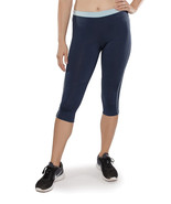 Alex &amp; Abby Women&#39;s Blue Advantage Capri Leggings Zip Pocket Size Small ... - £20.44 GBP