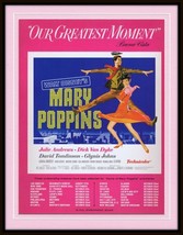 ORIGINAL Vintage 1964 Mary Poppins Julie Andrews 11x14 Framed Advertisement   - £195.53 GBP