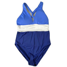 Ralph Lauren Women&#39;s size 14 Color Block Twist Back One Piece Bathing Sw... - £56.87 GBP