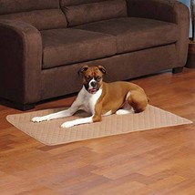 Slumber Pet Tan Siesta Dog Crate Mat Bed Non Skid Soft Quilted Design Small 24&quot;  - £11.29 GBP