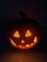 Halloween Light Up Pumpkin Jack O Lantern Blow Mold Plastic Corded - $236.44 MXN