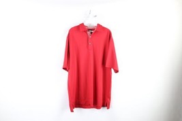 FootJoy Mens Size Large Stretch Short Sleeve Collared Golf Polo Shirt Red - £27.50 GBP