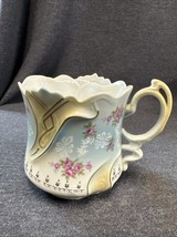Antique Ladies Porcelain Scuttle Shaving Mug Beautiful Victorian EUC U7C - $23.76