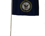 Moon Knives 12x18 12&#39;&#39;x18&#39;&#39; U.S. Navy Emblem Seal Symbol Stick Flag Wood... - $12.88