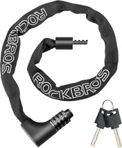 Rockbros Bike Chain Lock Heavy Duty Anti-Theft Bike Locks Chain 3.2Ft, G... - £25.16 GBP