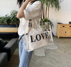 HOT Fashion Transparent Jelly Bag Large Capacity Women&#39;s Handbag Tote Bags - $39.99