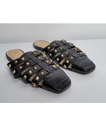 Vince Camuto Womens Size 10 M Lendinna Gold Stud Slide Mules Sandals Squ... - £27.64 GBP