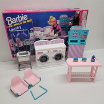 Vintage Barbie So Much To Do Laundry Washer Dryer Mattel 1995 LAUNDROMAT - $53.37