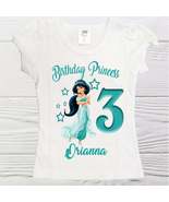 Jasmine Birthday shirt-  girl  shirts - birthday toddler - jasmin -aladd... - £14.92 GBP+