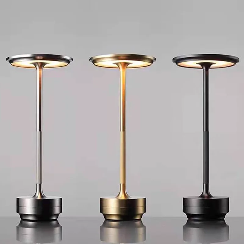 Rechargeable Table Lamp Creative Dining Touch Led Hotel Bar Coffee Pina pro - $43.30+