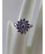 Tanzanite December B-Stone (1ct) Ring 925 Sterling (Weight: 3.64g) Size ... - £129.00 GBP