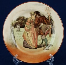 Royal Doulton Sir Roger de Coverley 6.5&quot; Bread Plate D3418 I-10 Courtship #5 - £9.59 GBP