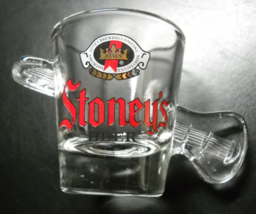 Stoney&#39;s Beer Shot Glass Jones Brewing Pennsylvania Guitar Accents Clear Glass - £7.98 GBP