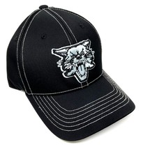 Blackout Kentucky Wildcats Mascot Logo Black Curved Bill Adjustable Hat - £13.89 GBP