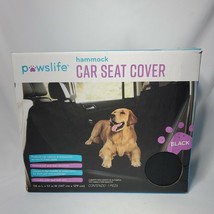 Brand New BLACK Pawslife Pet Hammock Car Seat Cover 58 long x 51 wide - $12.47