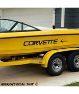 OEM 2000 Malibu Corvette C5 Boat Yacht Decals Set Of 2 New Oracle Univer... - $55.43