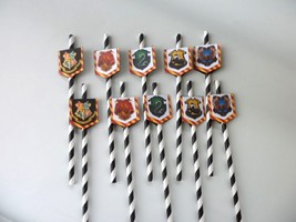 Harry Potter  chevron straws/ party favors/ drinks  SET OF 10 - £6.22 GBP