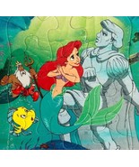 1992 Little Mermaid Disney Puzzle Vintage Frame Tray Ariel Golden 12 Pcs... - $54.69 CAD