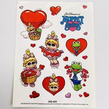 Vintage Jim Henson’s Muppet Babies 1989 Valentine’s Day Sticker Sheet - £7.32 GBP