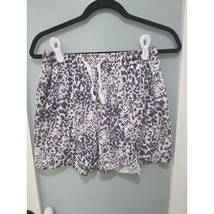 Blush Animal Print Drawstring Shorts Women’s M Elastic Waist Lounge Soft... - $15.00