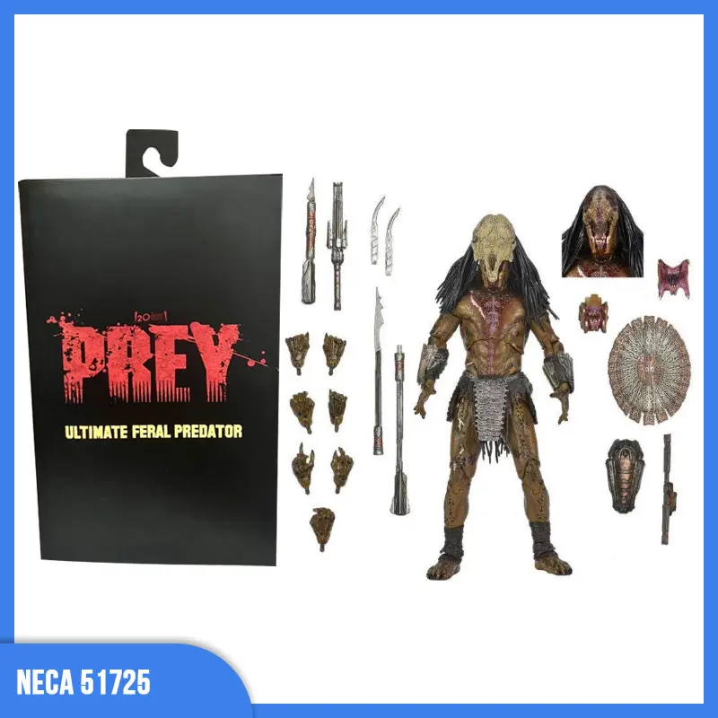 [In Stock] NECA 51725 Predator Wild Predator Anime Action Figure  Decoration - £55.93 GBP+