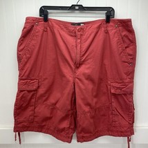 Vintage Ocean Pacific OP Cargo Shorts Mens 40 Red Ripstop Cotton Long Baggy - £17.65 GBP
