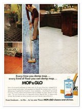 Mop &amp; Glo Floor Shine Cleaner Beacon Vintage 1973 Full-Page Magazine Ad - £7.64 GBP