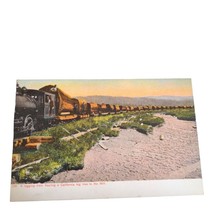 Postcard California Logging Train Hauling Big Tree To The Mill Vintage Unused - £25.99 GBP