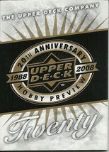 2008 Upper Deck Promo 20th Anniversary - thick card - $1.00