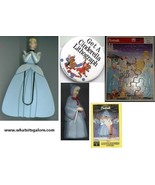 Walt Disney CINDERELLA pinback / puzzle / sticker / figure /bookmark - £8.65 GBP