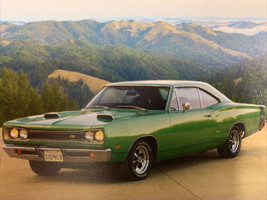 1969 Dodge Super Bee Green Antique Classic Car Fridge Magnet 3.5&#39;&#39;x2.75&#39;&#39; NEW - £2.89 GBP