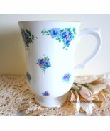 Royal Victoria Bone China Blue Pansies Coffee Mug,Vintage English Fine C... - $6.99